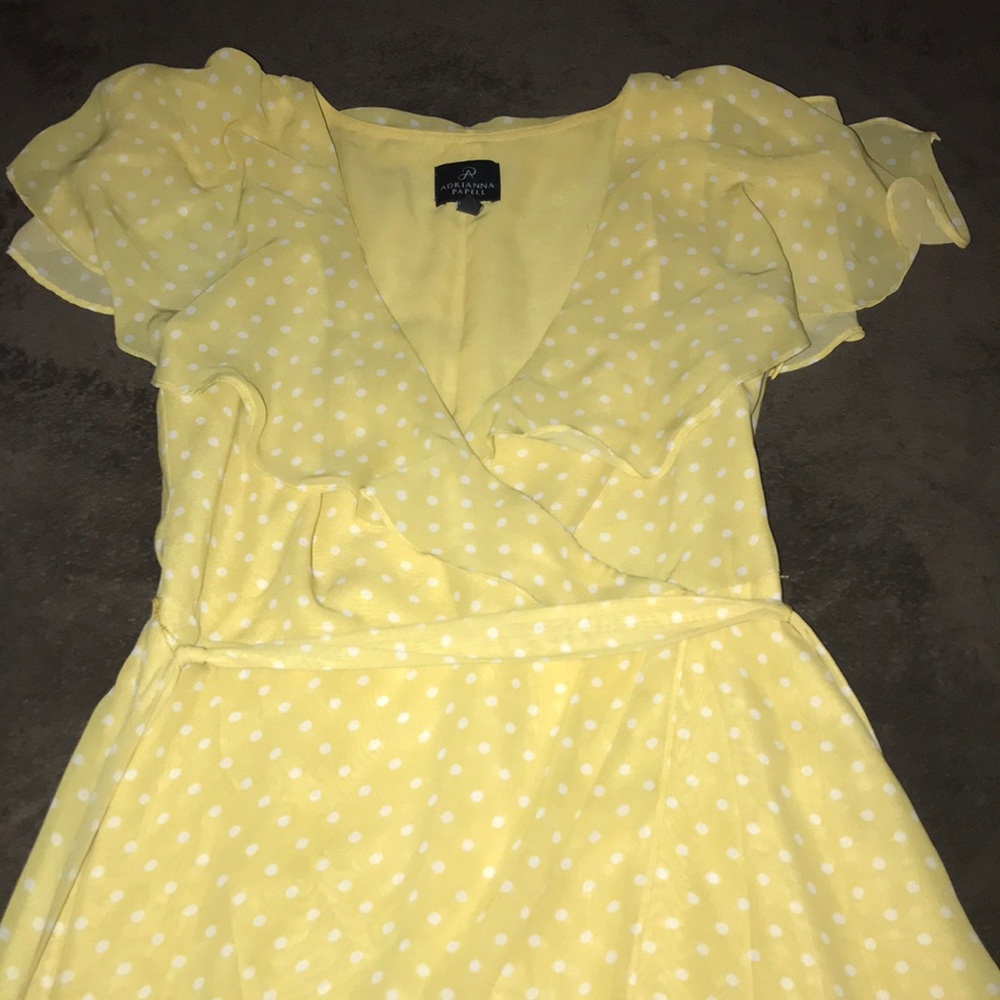 High low dress with ruffle hemline